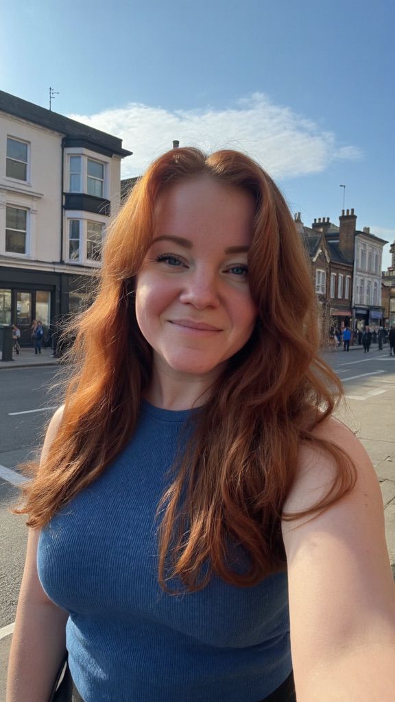 Emma Combes, hypnotherapist, on a West London street